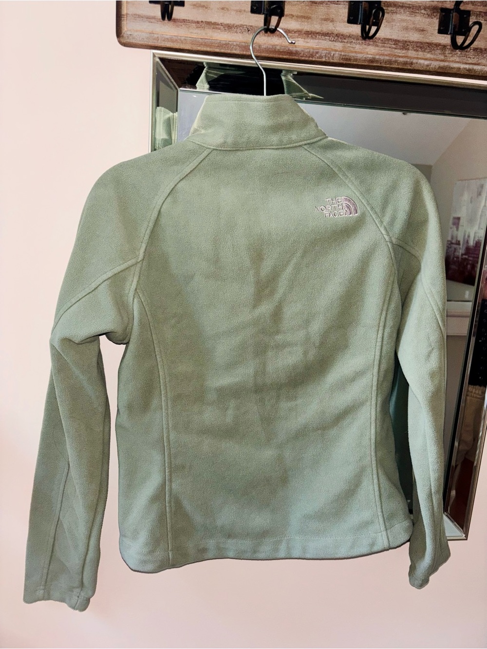 The North Face Sage Green Fleece Jacket - Picture 2 of 3